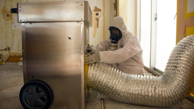 Big Red Environmental technicians at work with state-of-the-art equipment